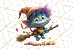 Colorful Monster Clipart PNG, Fun Halloween Png Product Image 2