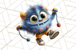 Colorful Monster Clipart PNG, Fun Halloween Png Product Image 3