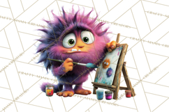 Colorful Monster Clipart PNG, Fun Halloween Png Product Image 4