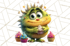 Colorful Monster Clipart PNG, Fun Halloween Png Product Image 5