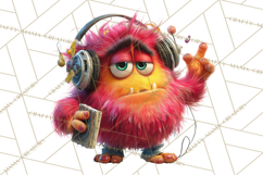 Colorful Monster Clipart PNG, Fun Halloween Png Product Image 5