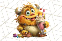 Colorful Monster Clipart PNG, Fun Halloween Png Product Image 3