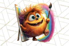Colorful Monster Clipart PNG, Fun Halloween Png Product Image 2