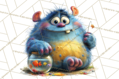 Colorful Monster Clipart PNG, Fun Halloween Png Product Image 3