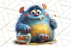 Colorful Monster Clipart PNG, Fun Halloween Png Product Image 3