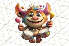 Colorful Monster Clipart PNG, Fun Halloween Png Product Image 5