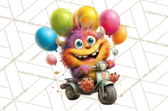 Colorful Monster Clipart PNG, Fun Halloween Png Product Image 2