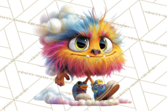 Colorful Monster Clipart PNG, Fun Halloween Png Product Image 3