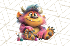 Colorful Monster Clipart PNG, Fun Halloween Png Product Image 5