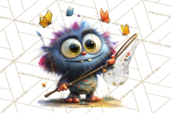 Colorful Monster Clipart PNG, Fun Halloween Png Product Image 2