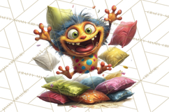 Colorful Monster Clipart PNG, Fun Halloween Png Product Image 3