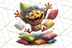 Colorful Monster Clipart PNG, Fun Halloween Png Product Image 3