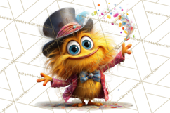 Colorful Monster Clipart PNG, Fun Halloween Png Product Image 4