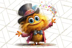 Colorful Monster Clipart PNG, Fun Halloween Png Product Image 4