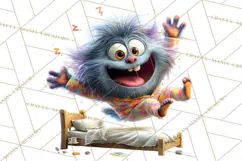 Colorful Monster Clipart PNG, Fun Halloween Png Product Image 4