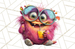 Colorful Monster Clipart PNG, Fun Halloween Png Product Image 5