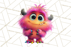 Colorful Monster Clipart PNG, Fun Halloween Png Product Image 2