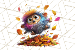 Colorful Monster Clipart PNG, Fun Halloween Png Product Image 3