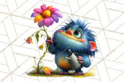 Colorful Monster Clipart PNG, Fun Halloween Png Product Image 4