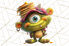 Colorful Monster Clipart PNG, Fun Halloween Png Product Image 5