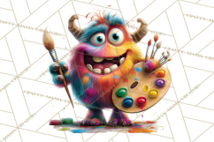 Colorful Monster Clipart PNG, Fun Halloween Png Product Image 5