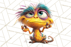 Colorful Monster Clipart PNG, Fun Halloween Png Product Image 5
