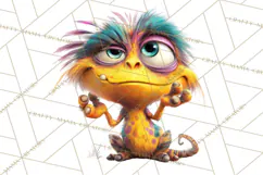 Colorful Monster Clipart PNG, Fun Halloween Png Product Image 5
