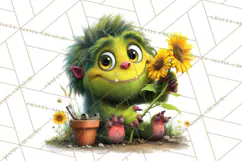 Colorful Monster Clipart PNG, Fun Halloween Png Product Image 2