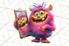 Colorful Monster Clipart PNG, Fun Halloween Png Product Image 3