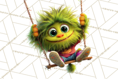 Colorful Monster Clipart PNG, Fun Halloween Png Product Image 4