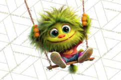 Colorful Monster Clipart PNG, Fun Halloween Png Product Image 4