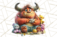Colorful Monster Clipart PNG, Fun Halloween Png Product Image 5