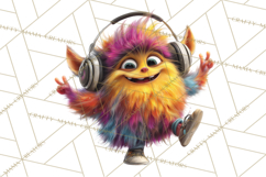 Colorful Monster Clipart PNG, Fun Halloween Png Product Image 2