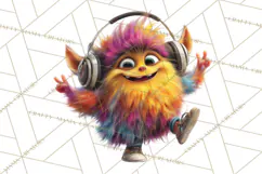 Colorful Monster Clipart PNG, Fun Halloween Png Product Image 2
