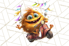 Colorful Monster Clipart PNG, Fun Halloween Png Product Image 3