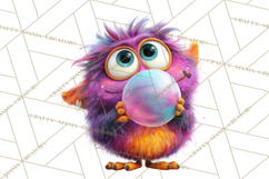 Colorful Monster Clipart PNG, Fun Halloween Png Product Image 4