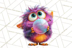Colorful Monster Clipart PNG, Fun Halloween Png Product Image 4
