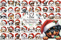 Playful Peeking Dog Breeds Sublimation Bundle Product Image 1
