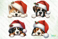 Playful Peeking Dog Breeds Clipart Product Image 1