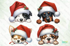Playful Peeking Dog Breeds Clipart Product Image 1