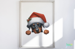 Playful Peeking Dog Breeds Clipart Product Image 5