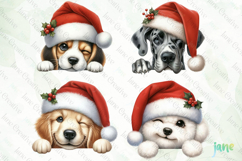 Playful Peeking Dog Breeds Clipart Product Image 1