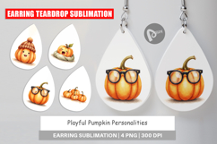 Earring Cute Pumpkin Faces Product Image 1