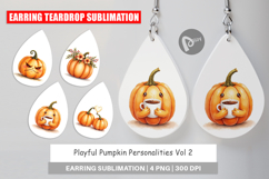 Earring Cute Pumpkin Faces Product Image 1