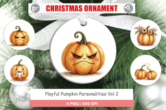 Ornament Cute Pumpkin Faces Product Image 1