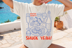 Playful Seafood Society PNG, Coastal Summer Design Product Image 2