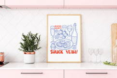 Playful Seafood Society PNG, Coastal Summer Design Product Image 3