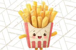 Cute Food and Beverage Clipart PNG, Kawaii Snacks Png Product Image 4