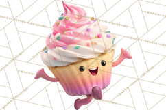 Cute Food and Beverage Clipart PNG, Kawaii Snacks Png Product Image 5