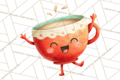 Cute Food and Beverage Clipart PNG, Kawaii Snacks Png Product Image 4